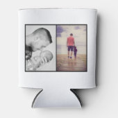 最高のモダンパパEver Father's Day 2 Photo Collage 缶クーラー (正面)