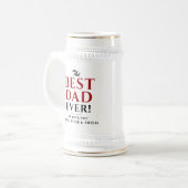 最高のモダンパパEver Father's Day Beer Stein ビールジョッキ (正面左)