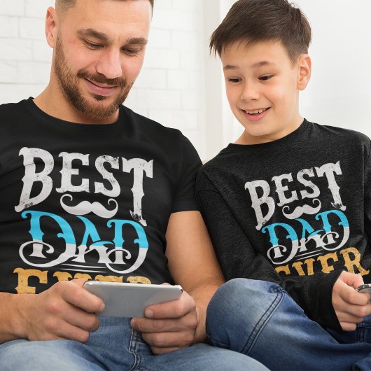 最高のモダンパパEver Father's Day Daddy Tシャツ