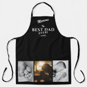 最高のモダンパパEver Father's Day Keepsake 3 Photo エプロン (正面)