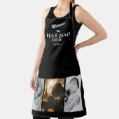 最高のモダンパパEver Father's Day Keepsake 3 Photo エプロン (インサイチュ)