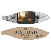 最高のモダンパパEver Father's Day Keepsake 3 Photo バスケットボール (パネル)