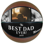 最高のモダンパパEver Father's Day Keepsake 3 Photo バスケットボール (正面)