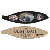 最高のモダンパパEver Father's Day Keepsake 3 Photo バスケットボール (パネル)