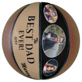 最高のモダンパパEver Father's Day Keepsake 3 Photo バスケットボール (縦)