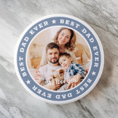 最高のモダンパパEver Starカスタム Photo 缶バッジ