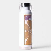 最高のモダン先生水色フローラ水瓶 ウォーターボトル (正面)