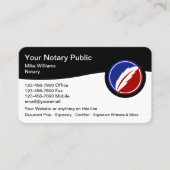 最高のモダン公証人公用名刺 名刺 (正面)