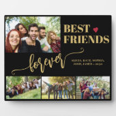 最高のモダン友達の写真のコラージュ名 フォトプラーク (正面)