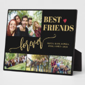 最高のモダン友達の写真のコラージュ名 フォトプラーク (側面)