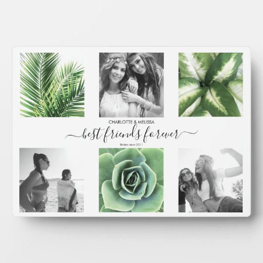 最高のモダン友達forever photography collage pl フォトプラーク (正面)