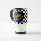 最高のモダン市松模様にGrandpa Pattern トラベルマグ (正面左)