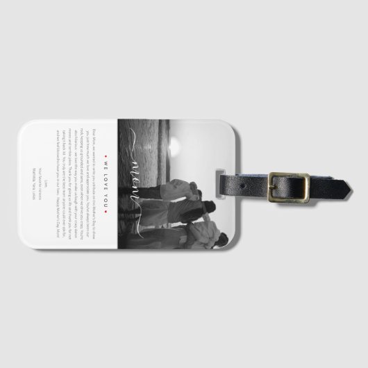 最高のモダン母が母の女独身の性を撮影 ラゲッジタグ (正面横)