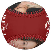 最高のモダン母の日のコラージュ ソフトボール (裏面)