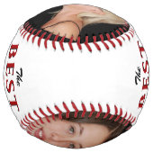 最高のモダン母の日のコラージュ ソフトボール (裏面)