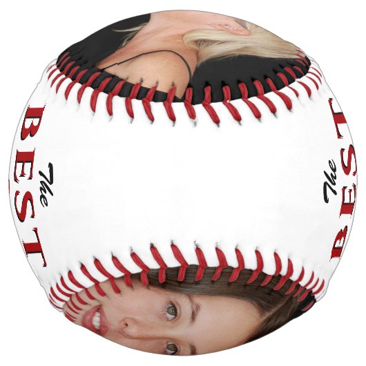 最高のモダン母の日のコラージュ ソフトボール (裏面)