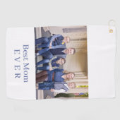 最高のモダン母は今まで青いゴルフタオル ゴルフタオル (横)