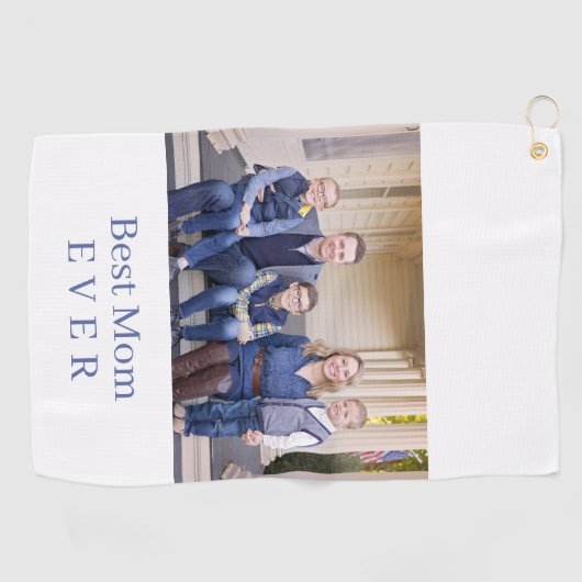 最高のモダン母は今まで青いゴルフタオル ゴルフタオル (横)