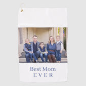 最高のモダン母は今まで青いゴルフタオル ゴルフタオル (正面)