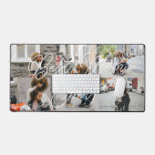 最高のモダン母5枚コラージュカスタム デスクマット (キーボード&マウス)