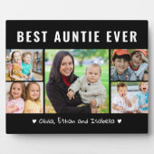 最高のモダンAuntie Ever 5 Photo Collage Black フォトプラーク (正面)