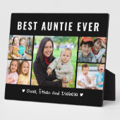 最高のモダンAuntie Ever 5 Photo Collage Black フォトプラーク (側面)