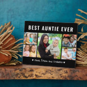 最高のモダンAuntie Ever 5 Photo Collage Black フォトプラーク (側面)