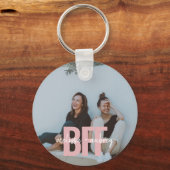 最高のモダンFriend Brush Script Name Photo キーホルダー (正面)