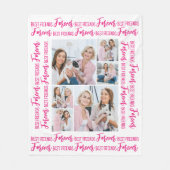 最高のモダンFRIENDS FOREVERカスタム写真 フリースブランケット (正面)