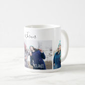 最高のモダンFriends Foreverミニマル Multiple Photos コーヒーマグカップ (正面右)