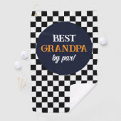 最高のモダンGrandpa白黒チェック ゴルフタオル (インサイチュ)