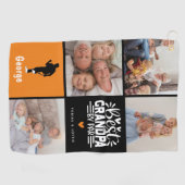 最高のモダンGrandpa by Par Photo Collage Gift ゴルフタオル (横)