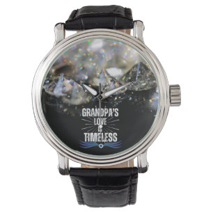 最高のモダンGrandpa Ever Diamond Keepsakeシンプル 腕時計
