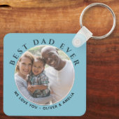 最高のモダンMessage Father's Day Photo キーホルダー (裏面)