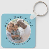 最高のモダンMessage Father's Day Photo キーホルダー (裏面)
