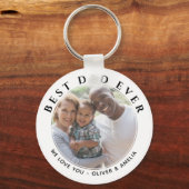 最高のモダンMessage Father's Day Photo キーホルダー (正面)
