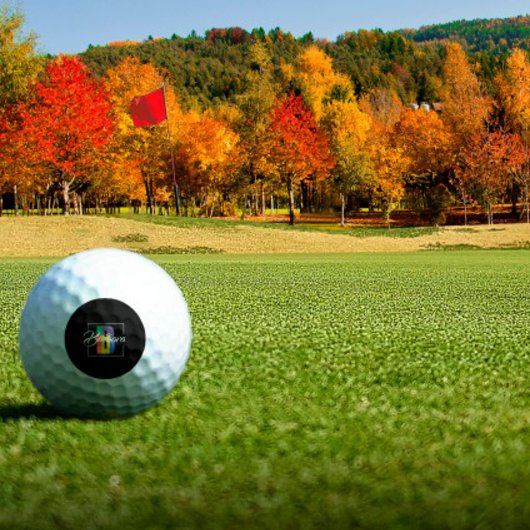 最高のモノグラムのイニシャルB黒 ゴルフボール
