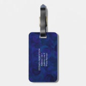 最高のユニークパパ・エバ・ネービー・ファザーズ・デイ ラゲッジタグ (裏面縦)