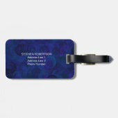 最高のユニークパパ・エバ・ネービー・ファザーズ・デイ ラゲッジタグ (裏面横)