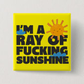 最高のユーモアの太陽ボタン - 面白い 缶バッジ (正面)