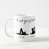 最高のヨガインスパイアマグプレゼント コーヒーマグカップ (左)