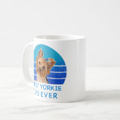 最高のヨークシャーのテリアの父は今まで コーヒーマグカップ (正面左)