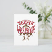 最高のライン・ダンス教師 ポストカード (スタンド正面)