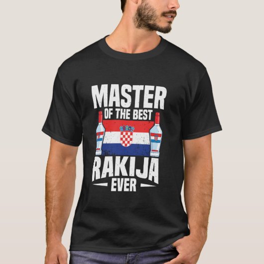 最高のラキヤの達人 Tシャツ (正面)
