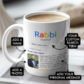 最高のラビ検索結果の写真とメッセージ コーヒーマグカップ