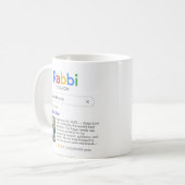 最高のラビ検索結果の写真とメッセージ コーヒーマグカップ (正面左)
