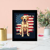 最高のラブラドール女子男性へイエロー・ラブラドール・レトリーバードッグレトリエフ アクリルサイン (ウェディング)