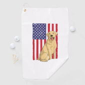 最高のラブラドール女子男性へイエロー・ラブラドール・レトリーバードッグレトリエフ ゴルフタオル (インサイチュ)