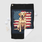 最高のラブラドール女子男性へイエロー・ラブラドール・レトリーバードッグレトリエフ ゴルフタオル (インサイチュ)