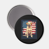 最高のラブラドール女子男性へイエロー・ラブラドール・レトリーバードッグレトリエフ マグネット (正面/裏面)